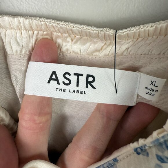 ASTR The Label Adrienne Blue Floral Mini Dress XL Corset Bust Cottagecore NWT - Picture 8 of 11